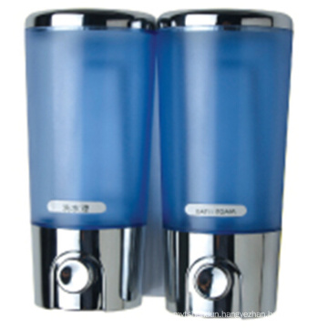 Excellent Quality 400ml*2 Chrome Blue Plastic Soap Dispenser